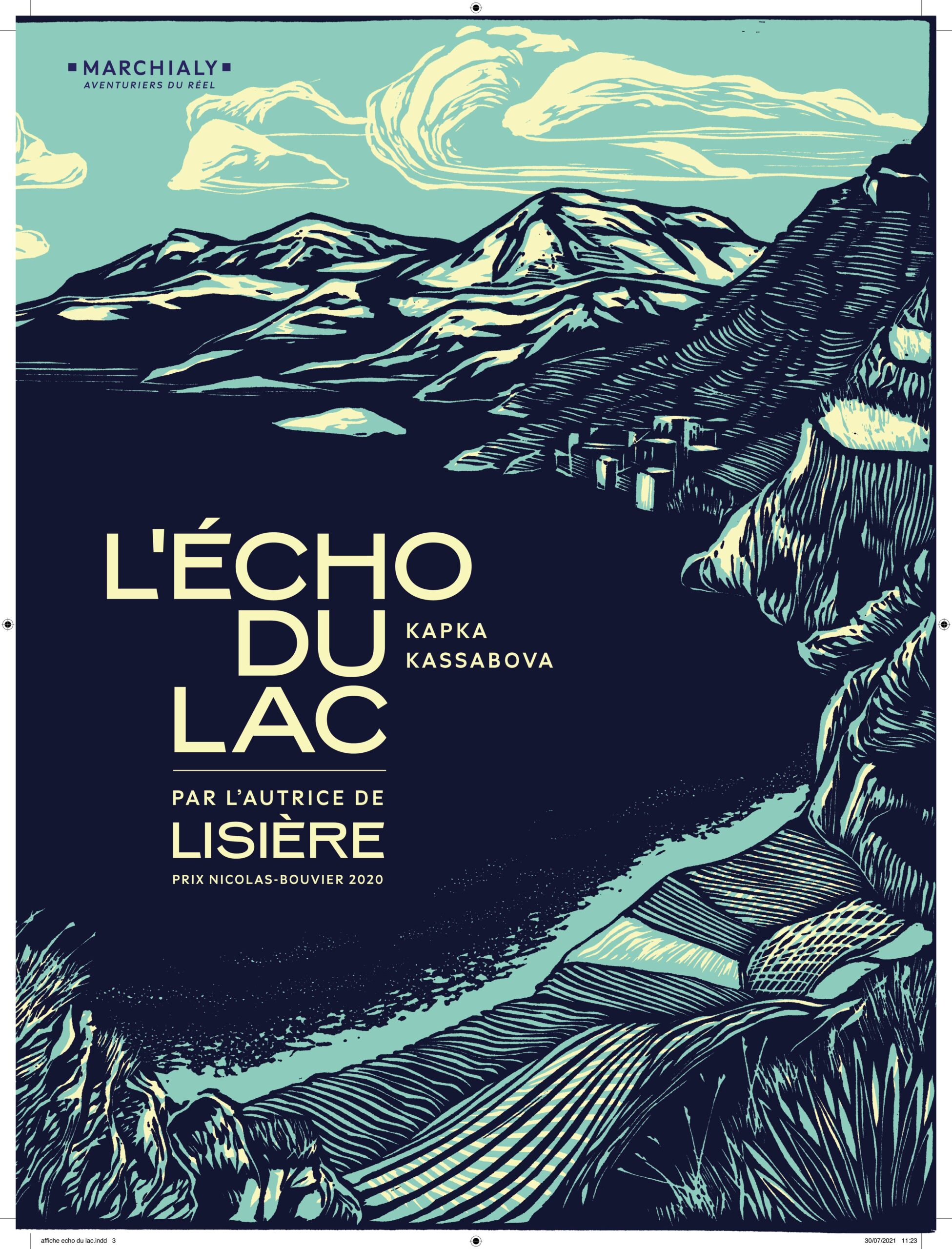 Affiche Echo du lac - Kassabova - Marchialy